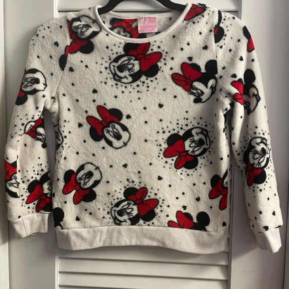 Disney Minnie Mouse Supersoft Fleece Sweatshirt, Girls M Medium - Picture 1 of 3